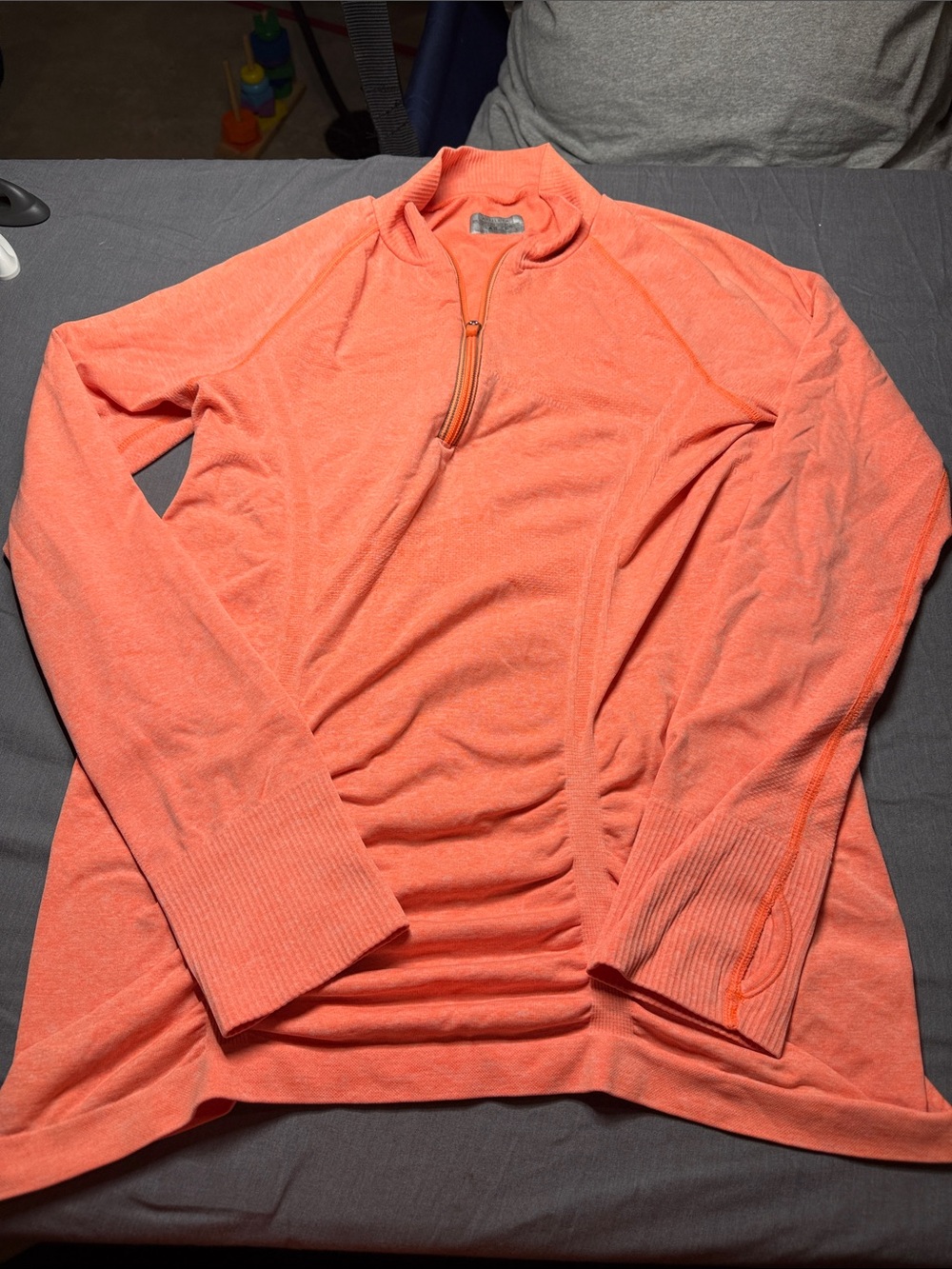 Athleta Coral Zip-Front Pullover